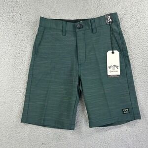 Billabong Shorts Mens 24 Green Recycler Crossfire‎ Submersible Board Beach NEW